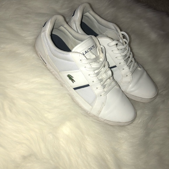 Lacoste white mens shoes - Picture 1 of 3